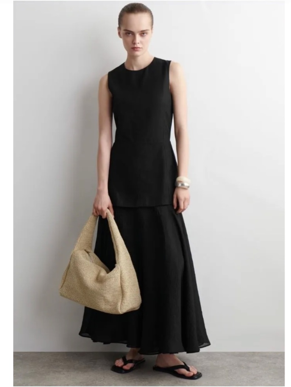 COS Raffia Slouchy Tote - NWT - Picture 2 of 6
